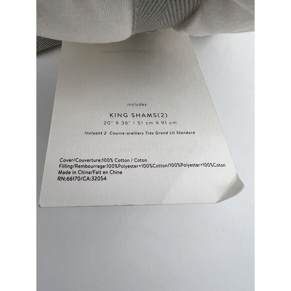 Anthropologie Textured Landry Sheets King Size Set of 2 Cream - Picture 8 of 8